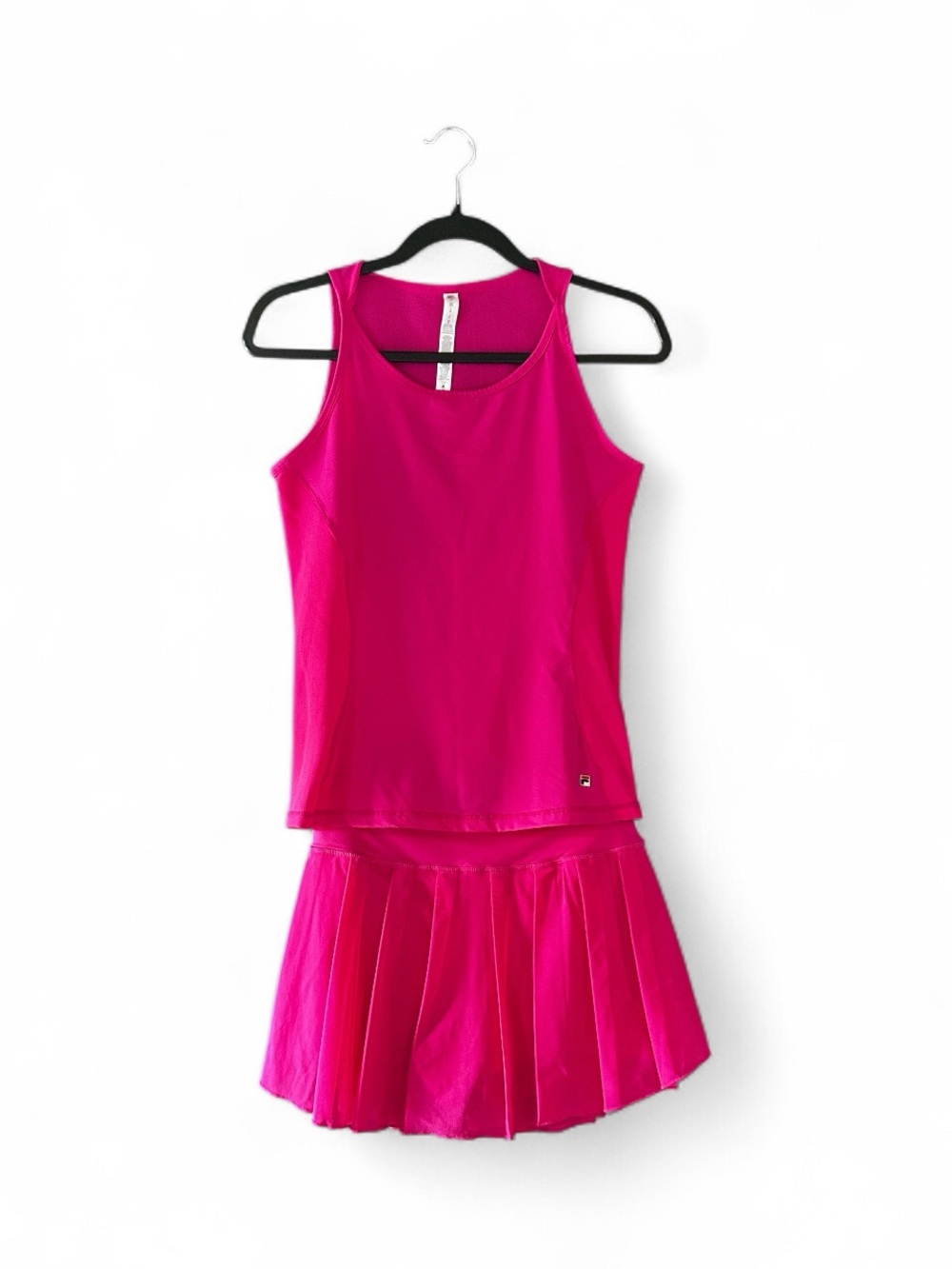 Fila Women's Pink Tennis Mesh Skort and Tank Top Set - Read Description